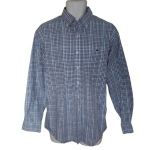 Vineyard Vines Preppy Country Club Golf Fall Plaid Cottage Whale Shirt - Men's